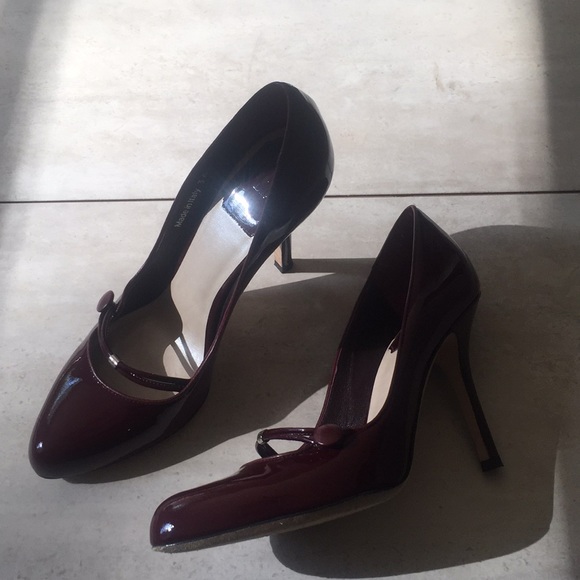 Burgundy CHRISTIAN DIOR heels - Picture 3 of 5